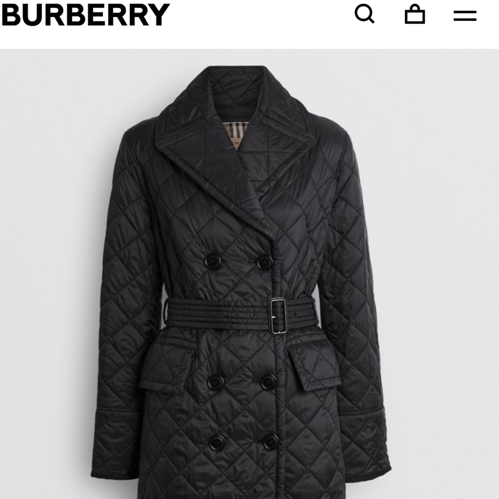 Burberry quilted trench coat,original ,very nice